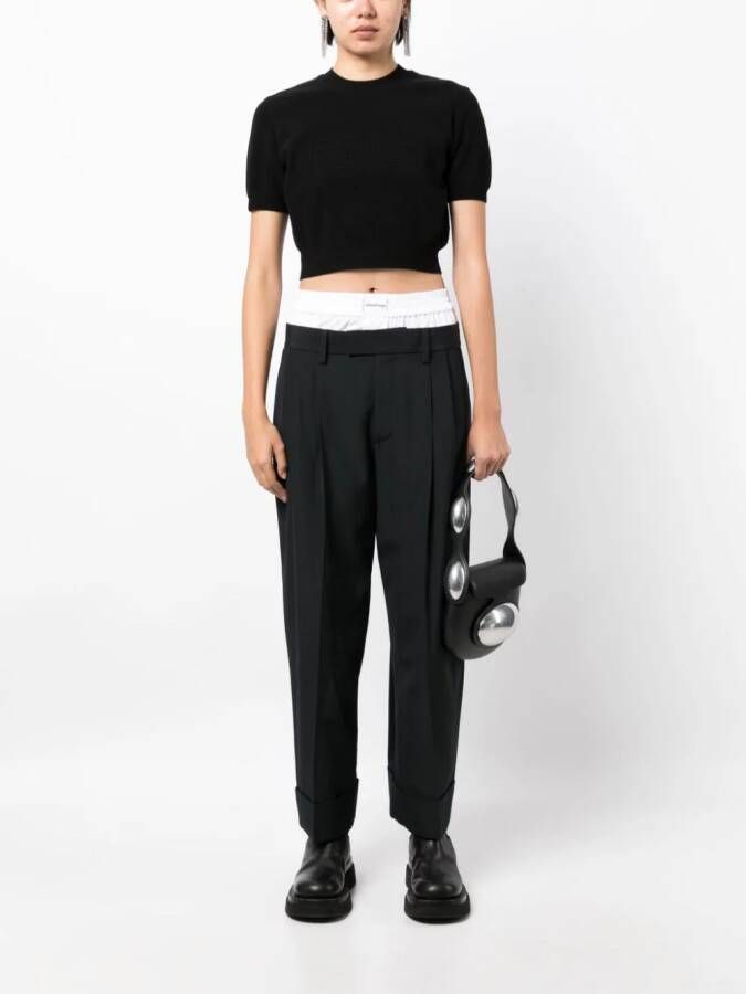 Alexander Wang Cropped top Zwart