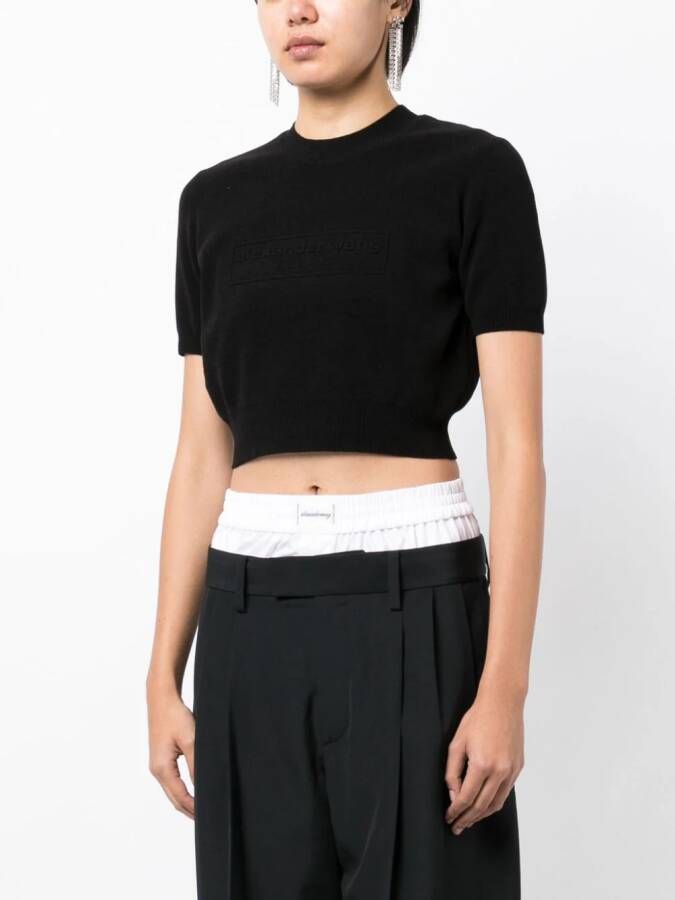 Alexander Wang Cropped top Zwart