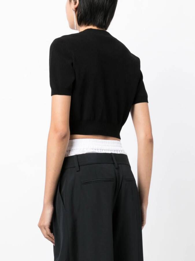 Alexander Wang Cropped top Zwart