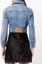 Alexander Wang Cropped truckerjack Blauw - Thumbnail 4