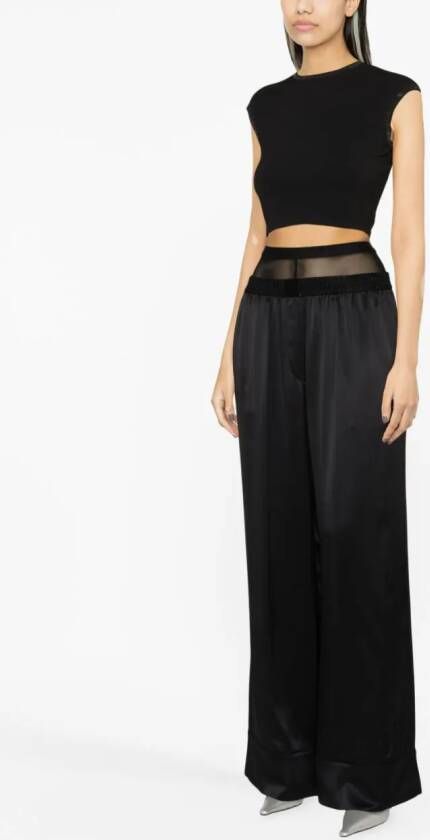 Alexander Wang Cropped top Zwart