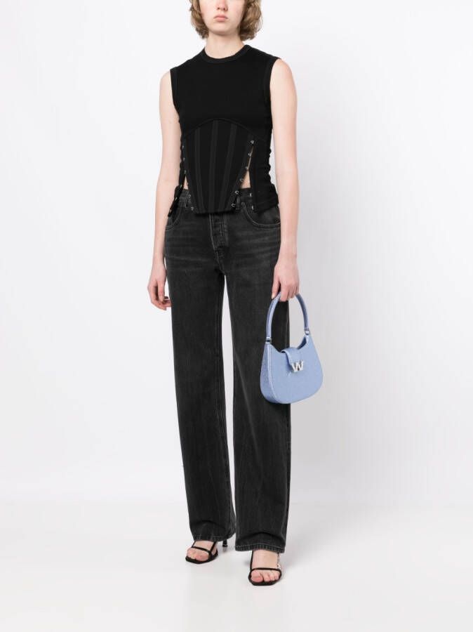 Alexander Wang Wangsport cameratas verfraaid met kristallen Blauw