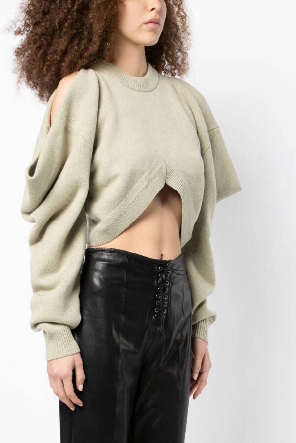 Alexander Wang Trui met gedrapeerde mouwen Groen