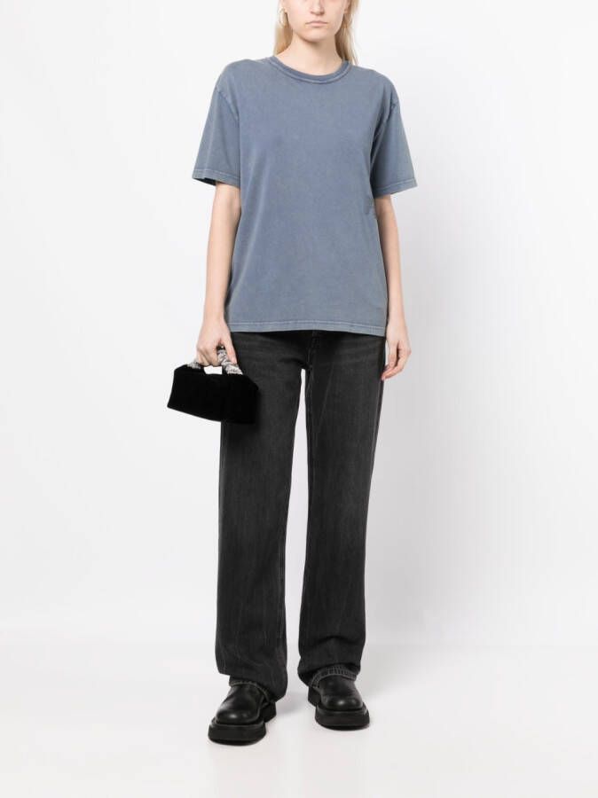 Alexander Wang T-shirt met geborduurd logo Blauw