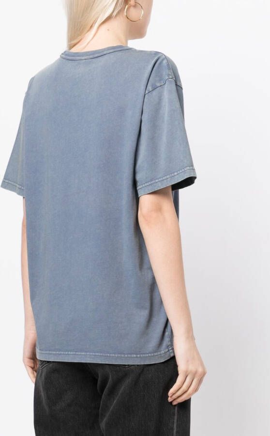 Alexander Wang T-shirt met geborduurd logo Blauw
