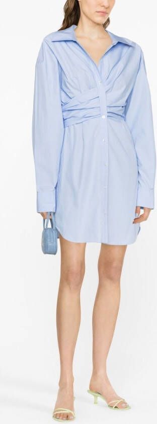 Alexander Wang Gesmockte blousejurk Blauw