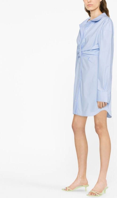 Alexander Wang Gesmockte blousejurk Blauw