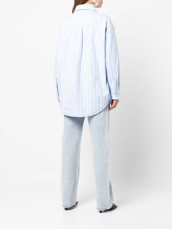 Alexander Wang Gewatteerd shirtjack Blauw