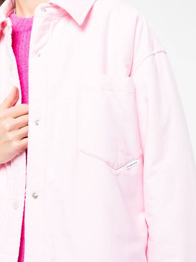 Alexander Wang Gewatteerd shirtjack Roze