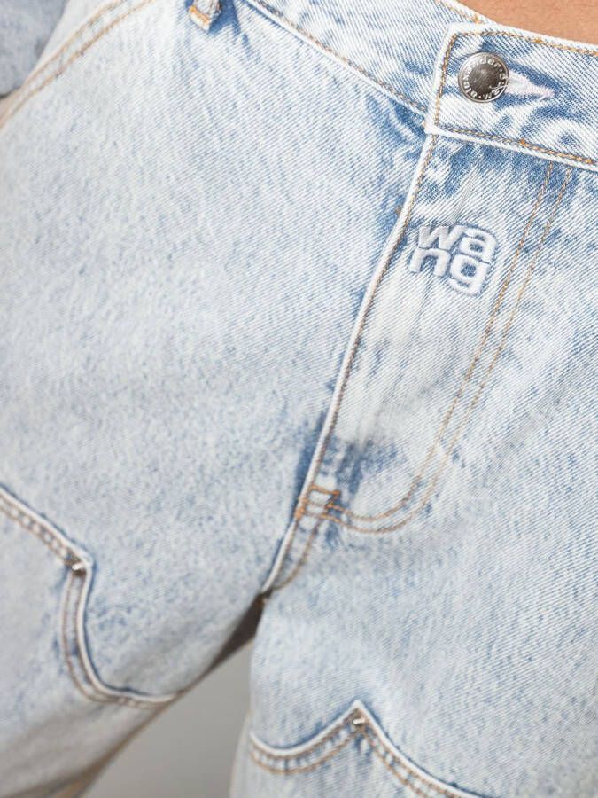 Alexander Wang Jeans met wijde pijpen Blauw