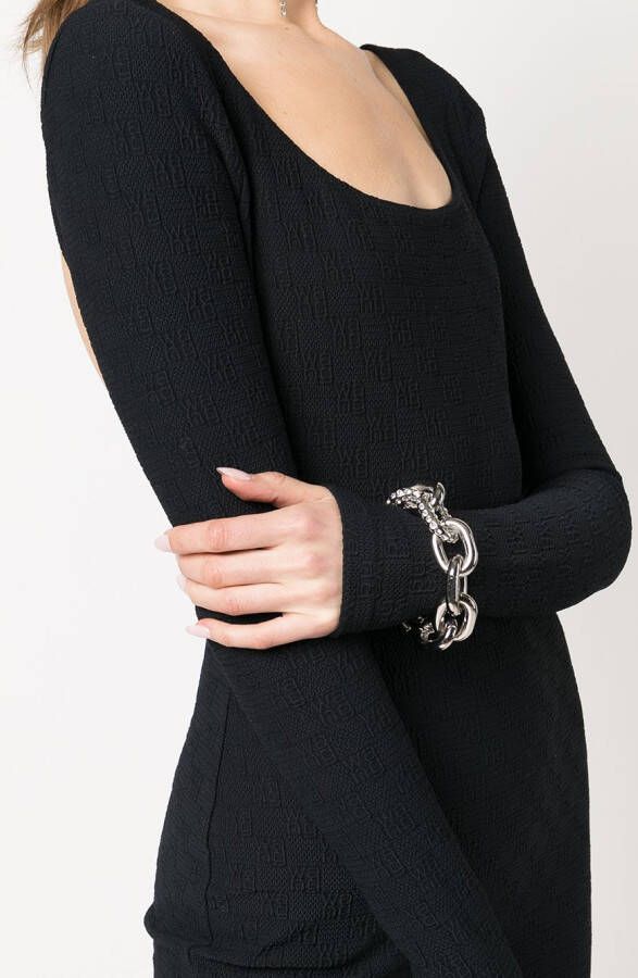Alexander Wang Jurk met diepe ronde hals Zwart