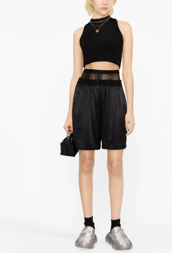 Alexander Wang Gelaagde shorts Zwart