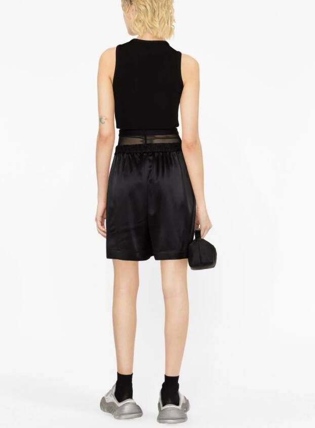 Alexander Wang Gelaagde shorts Zwart