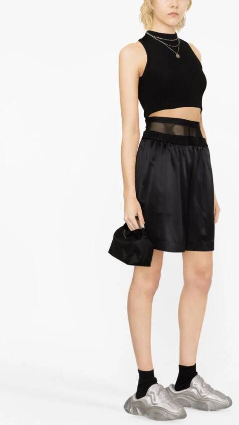 Alexander Wang Gelaagde shorts Zwart