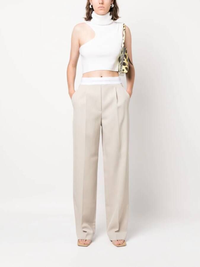 Alexander Wang Broek met logoband Beige