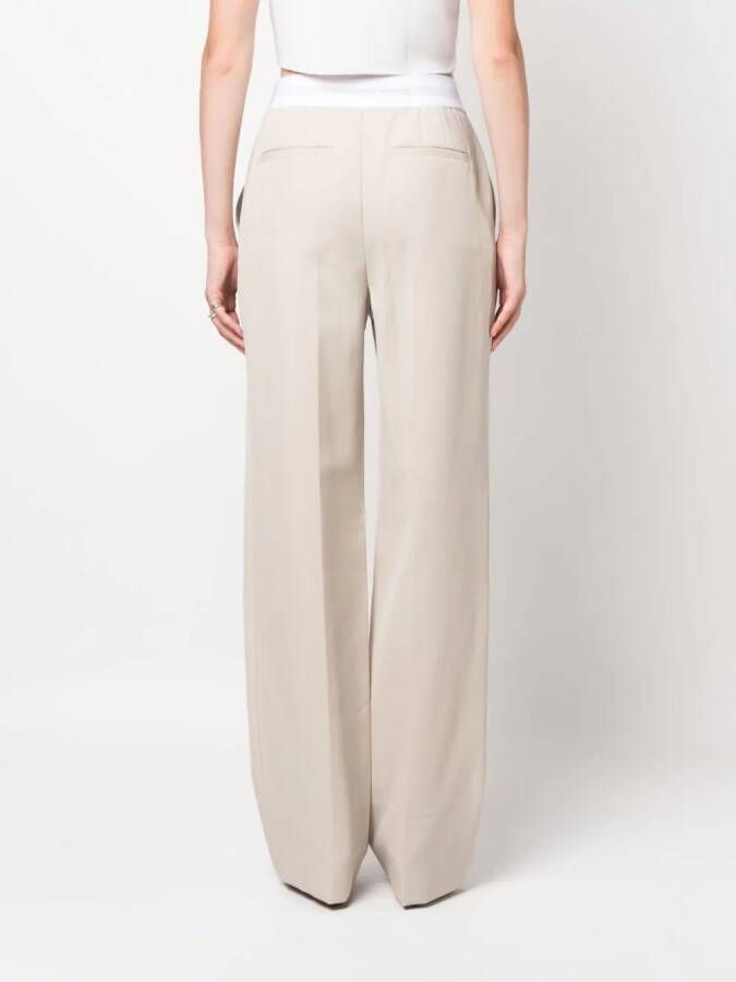 Alexander Wang Broek met logoband Beige