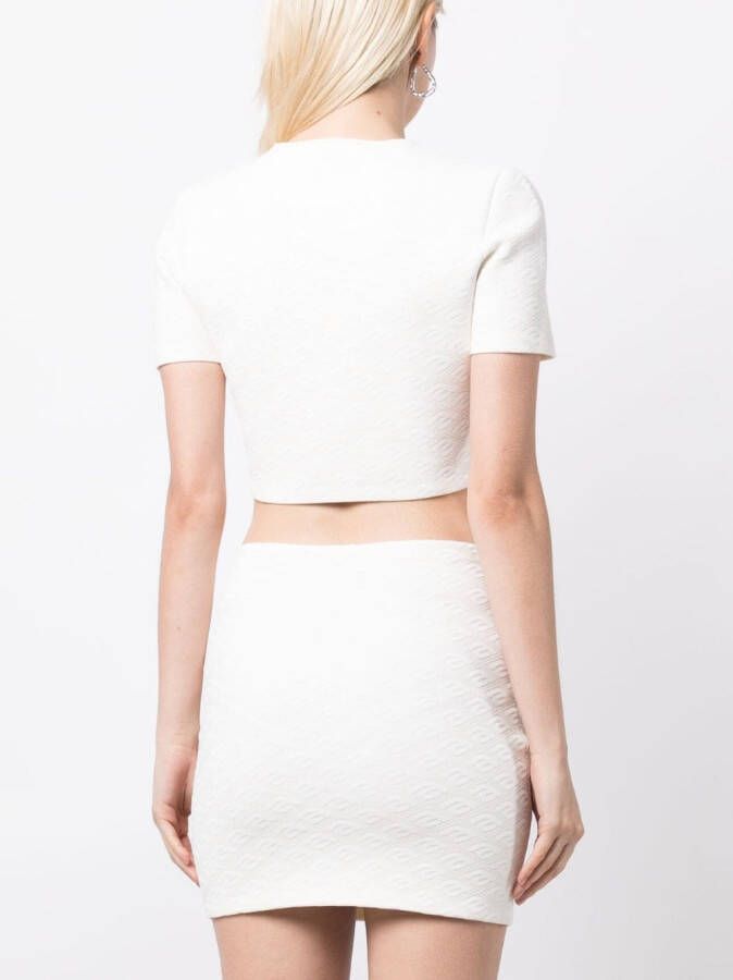 Alexander Wang Cropped T-shirt Wit