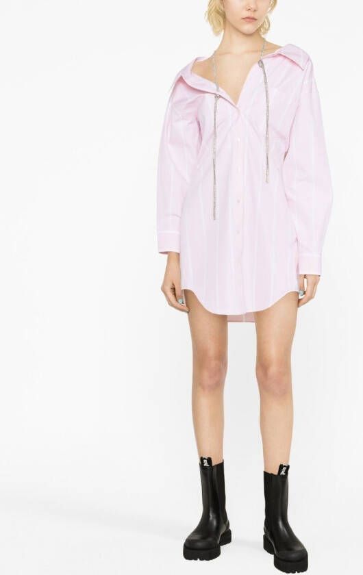 Alexander Wang Off-shoulder blousejurk Roze
