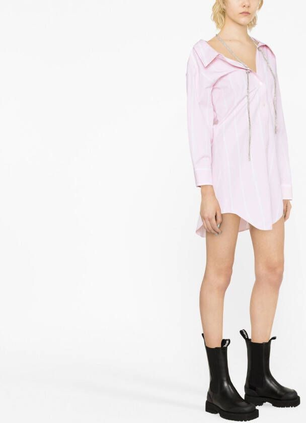 Alexander Wang Off-shoulder blousejurk Roze