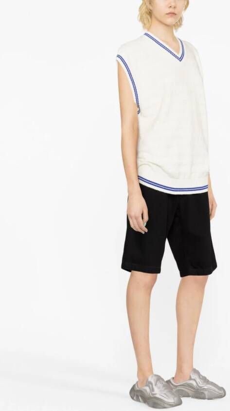 Alexander Wang Gestreepte top Wit