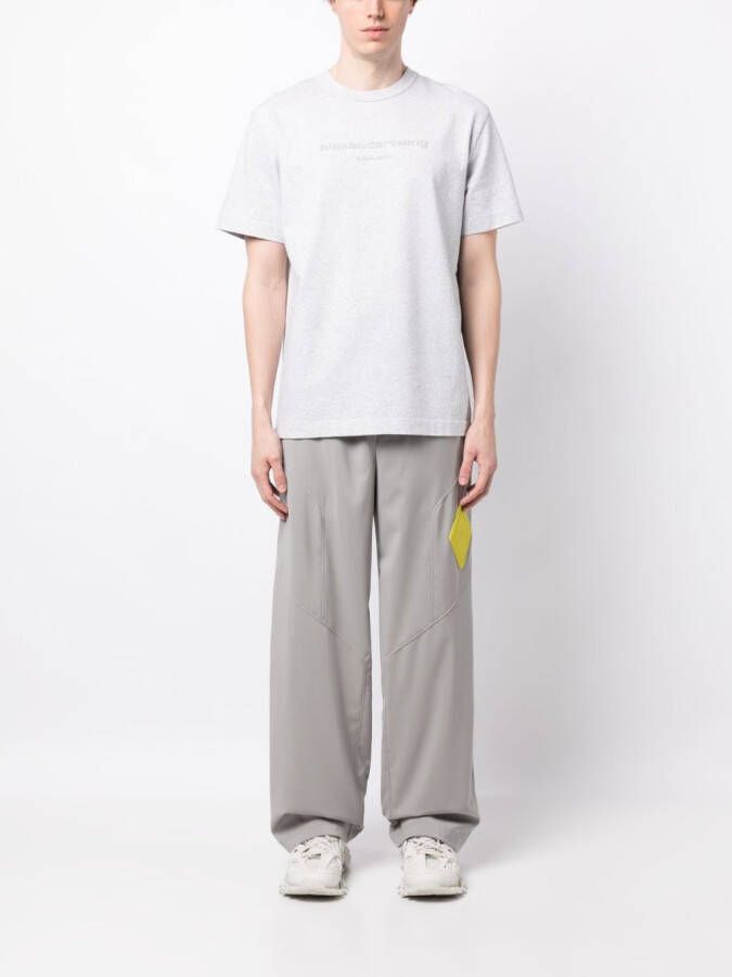 Alexander Wang T-shirt met logo Grijs