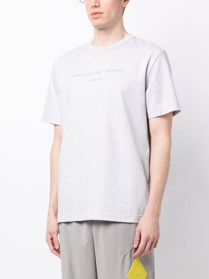 Alexander Wang T-shirt met logo Grijs