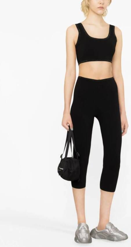 Alexander Wang Top met afwerking met stras Zwart
