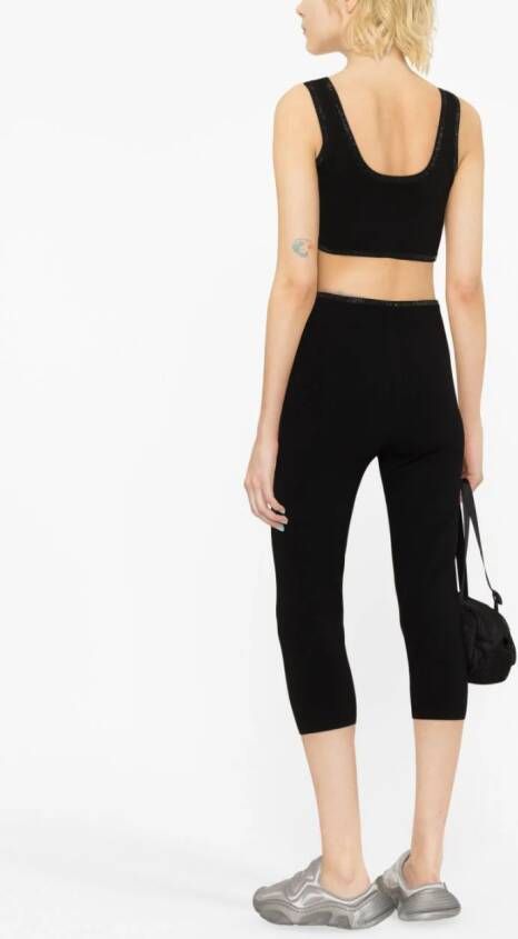 Alexander Wang Top met afwerking met stras Zwart