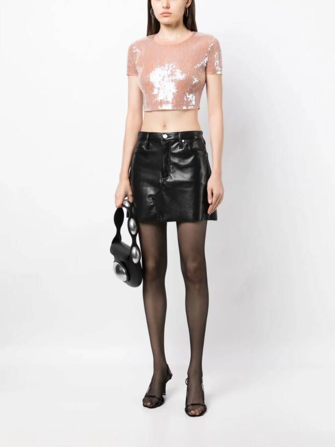 Alexander Wang T-shirt verfraaid met pailletten Roze