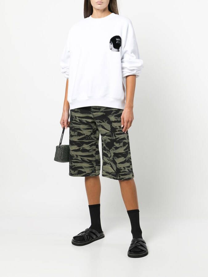 Alexander Wang Shorts met camouflageprint Groen