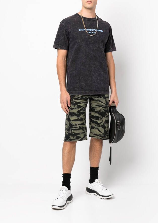 Alexander Wang Shorts met camouflageprint Groen