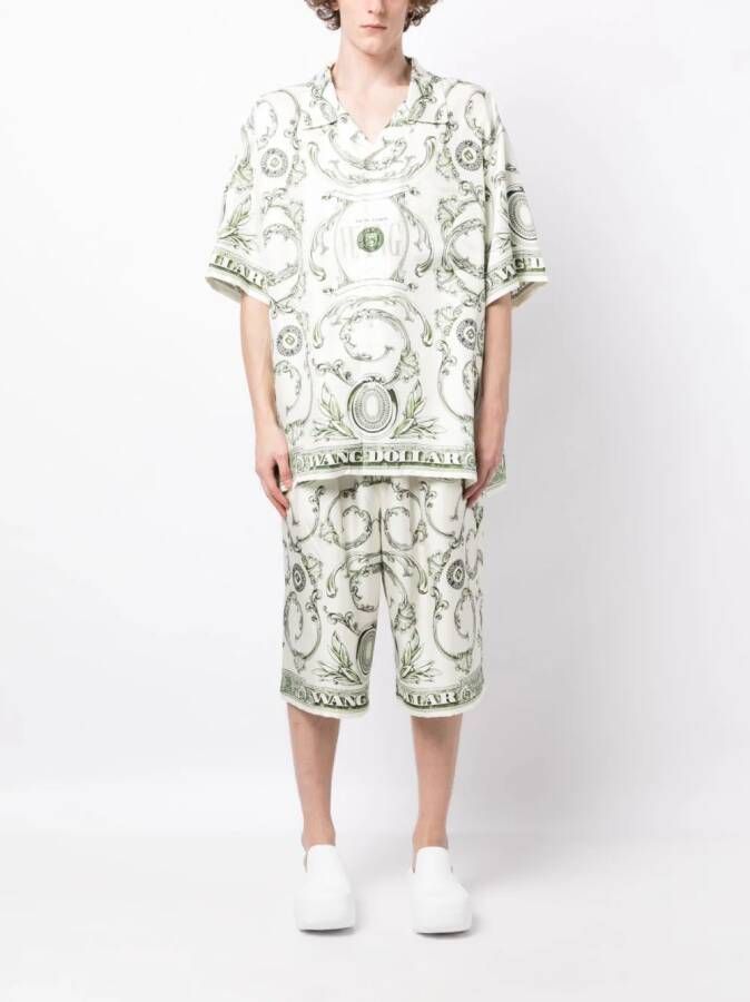 Alexander Wang Shorts met gemixte print Wit