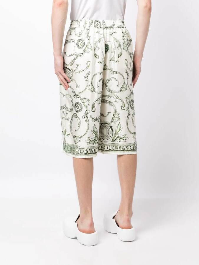 Alexander Wang Shorts met gemixte print Wit