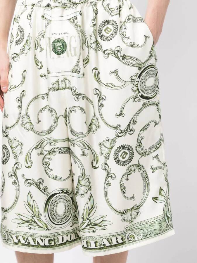 Alexander Wang Shorts met gemixte print Wit
