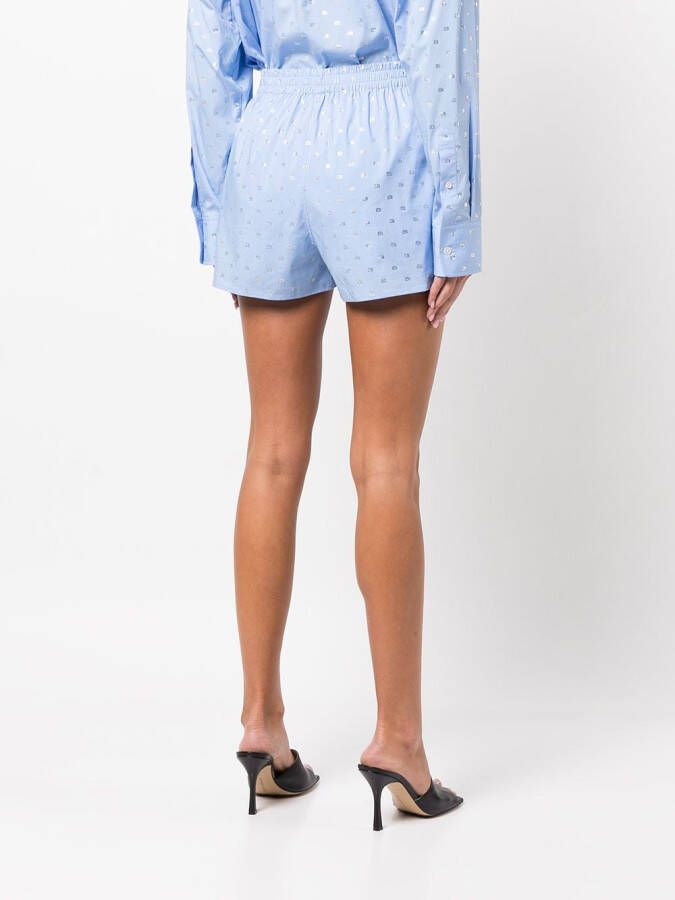 Alexander Wang Shorts met krijtstreep Blauw
