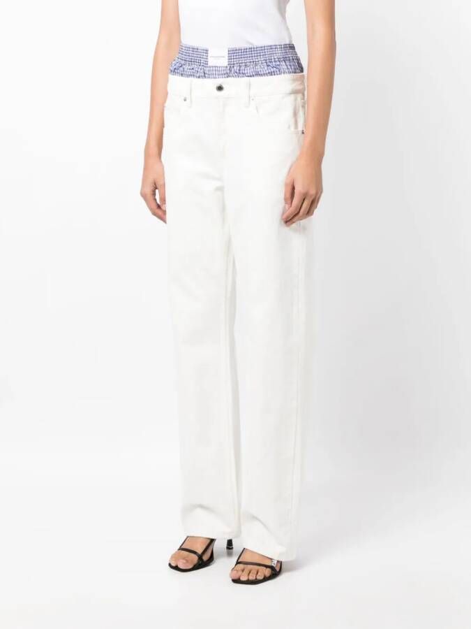Alexander Wang Straight broek Wit