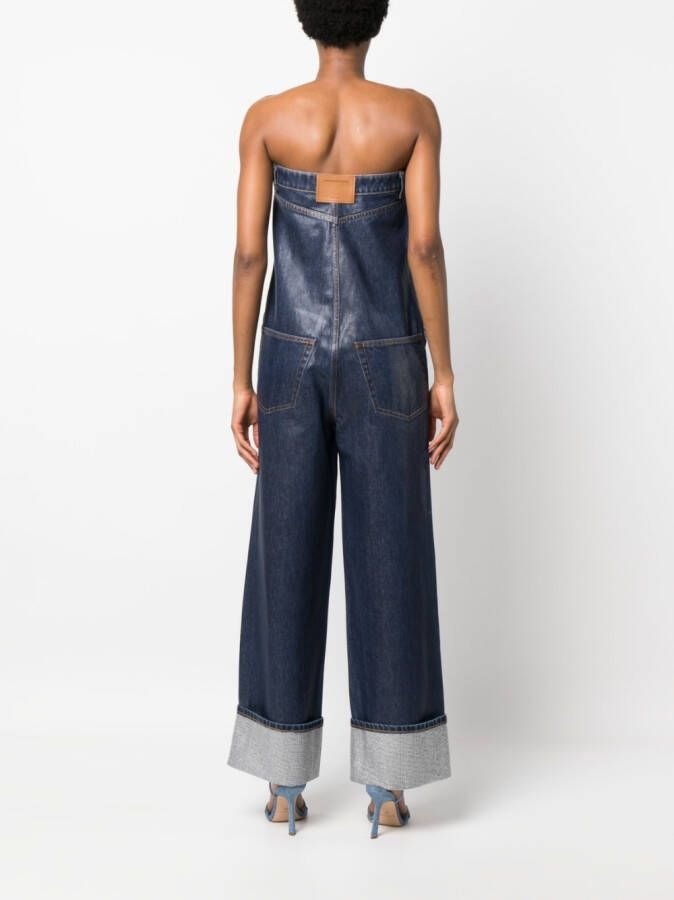 Alexander Wang Strapless jumpsuit Blauw