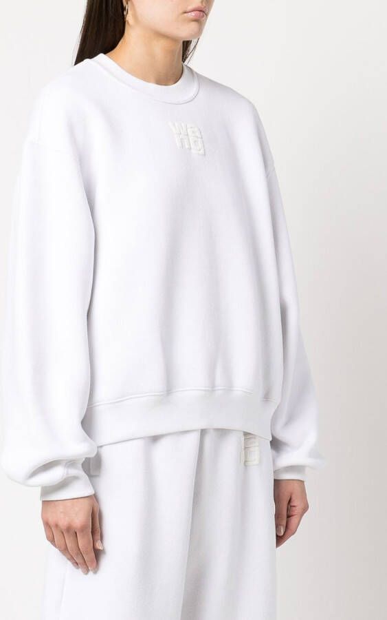 Alexander Wang Sweater met logoprint Wit
