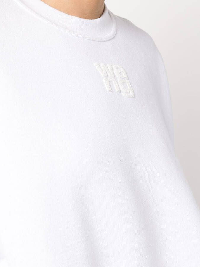 Alexander Wang Sweater met logoprint Wit