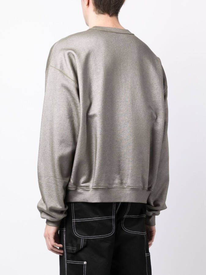 Alexander Wang Sweater met metallic afwerking Grijs