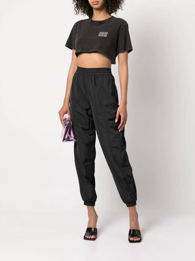 Alexander Wang T-shirt met logo Grijs
