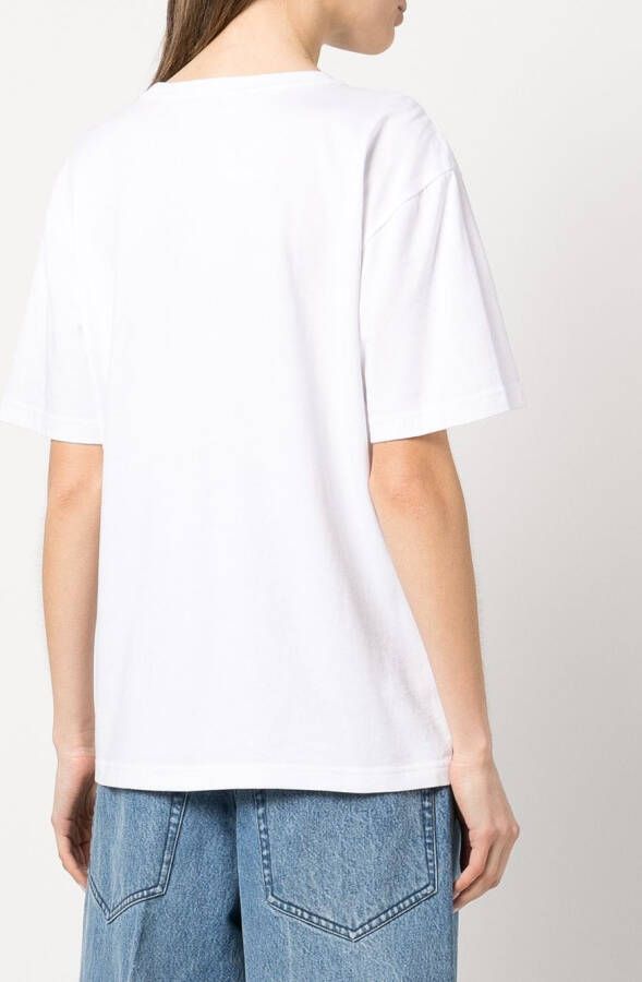 Alexander Wang T-shirt met logo Wit