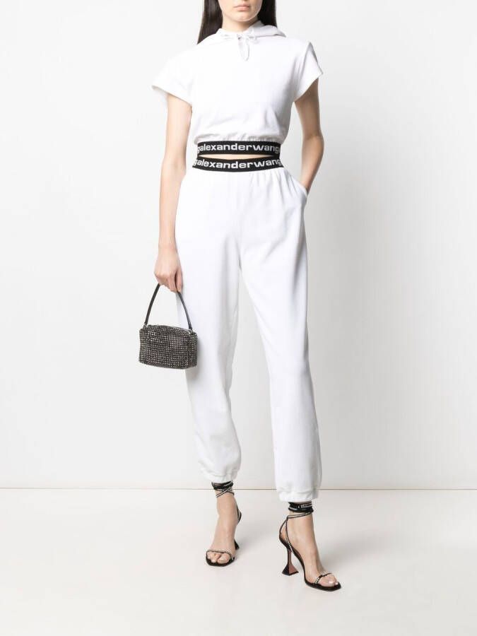 Alexander Wang Trainingsbroek met logoband Wit