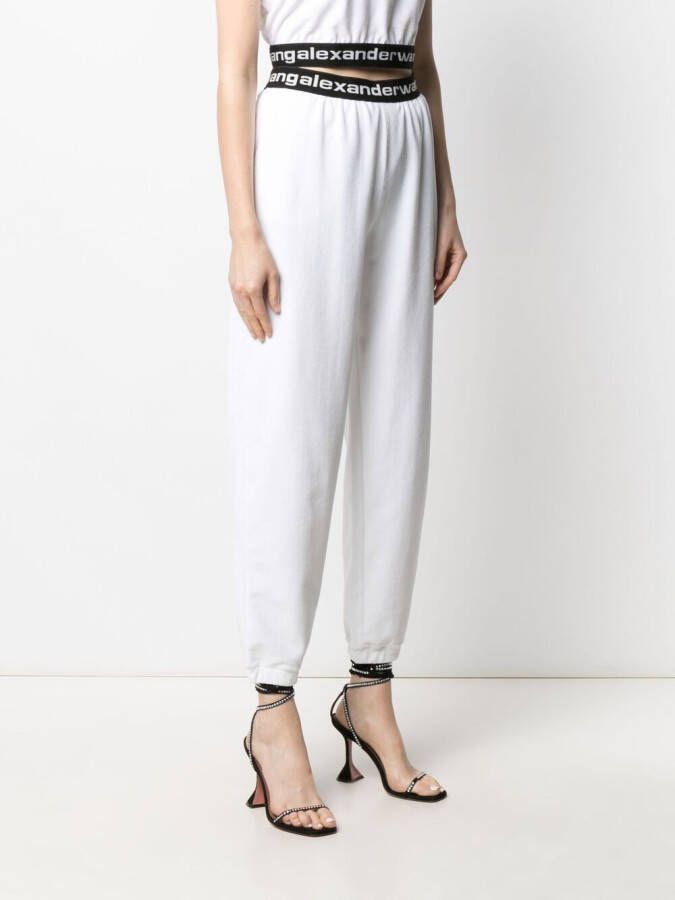 Alexander Wang Trainingsbroek met logoband Wit