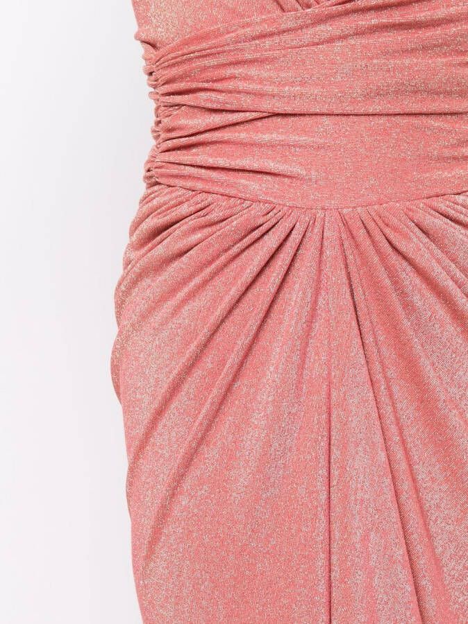 Alexandre Vauthier Asymmetrische jurk Roze