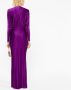 Alexandre Vauthier Avondjurk met V-hals Paars - Thumbnail 3