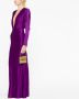 Alexandre Vauthier Avondjurk met V-hals Paars - Thumbnail 4