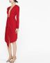 Alexandre Vauthier Midi-jurk met gedrapeerd detail Rood - Thumbnail 2
