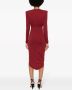 Alexandre Vauthier Asymmetrische midi-jurk Rood - Thumbnail 3