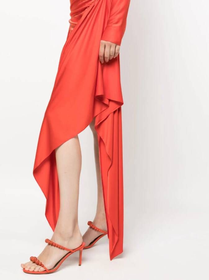 Alexandre Vauthier Gedrapeerde mini-jurk Rood